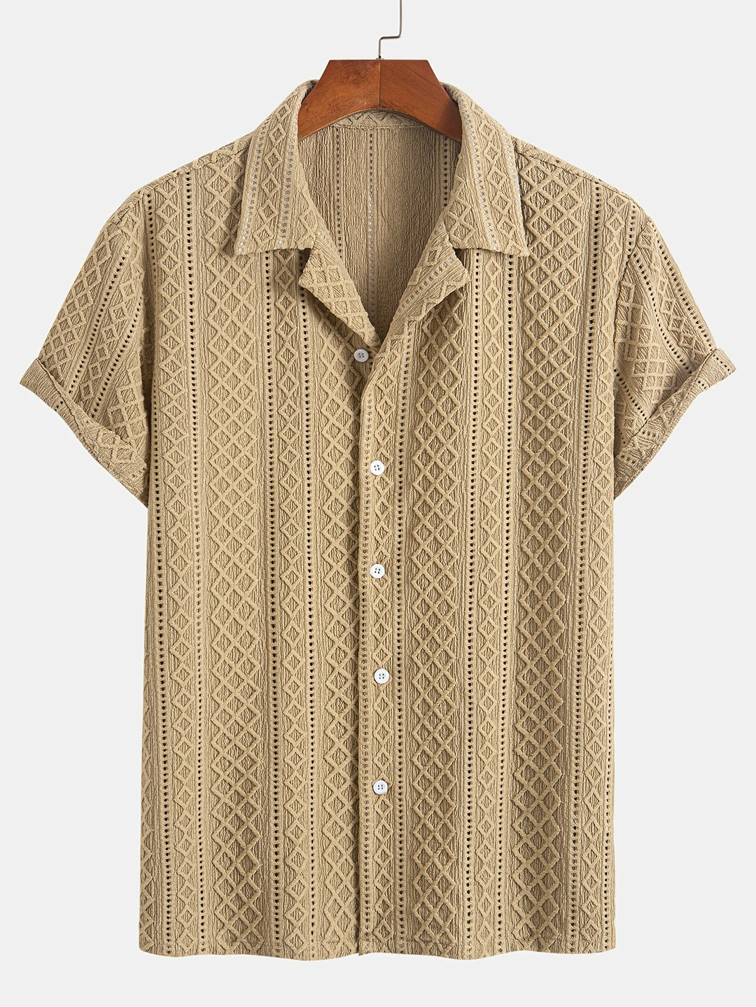 Laurent™ | Camicia Bohemien con Motivo in Rilievo