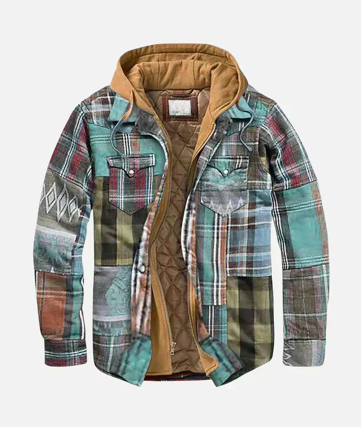 Lenoir™ | Élégante veste en patchwork à carreaux pour un look tendance