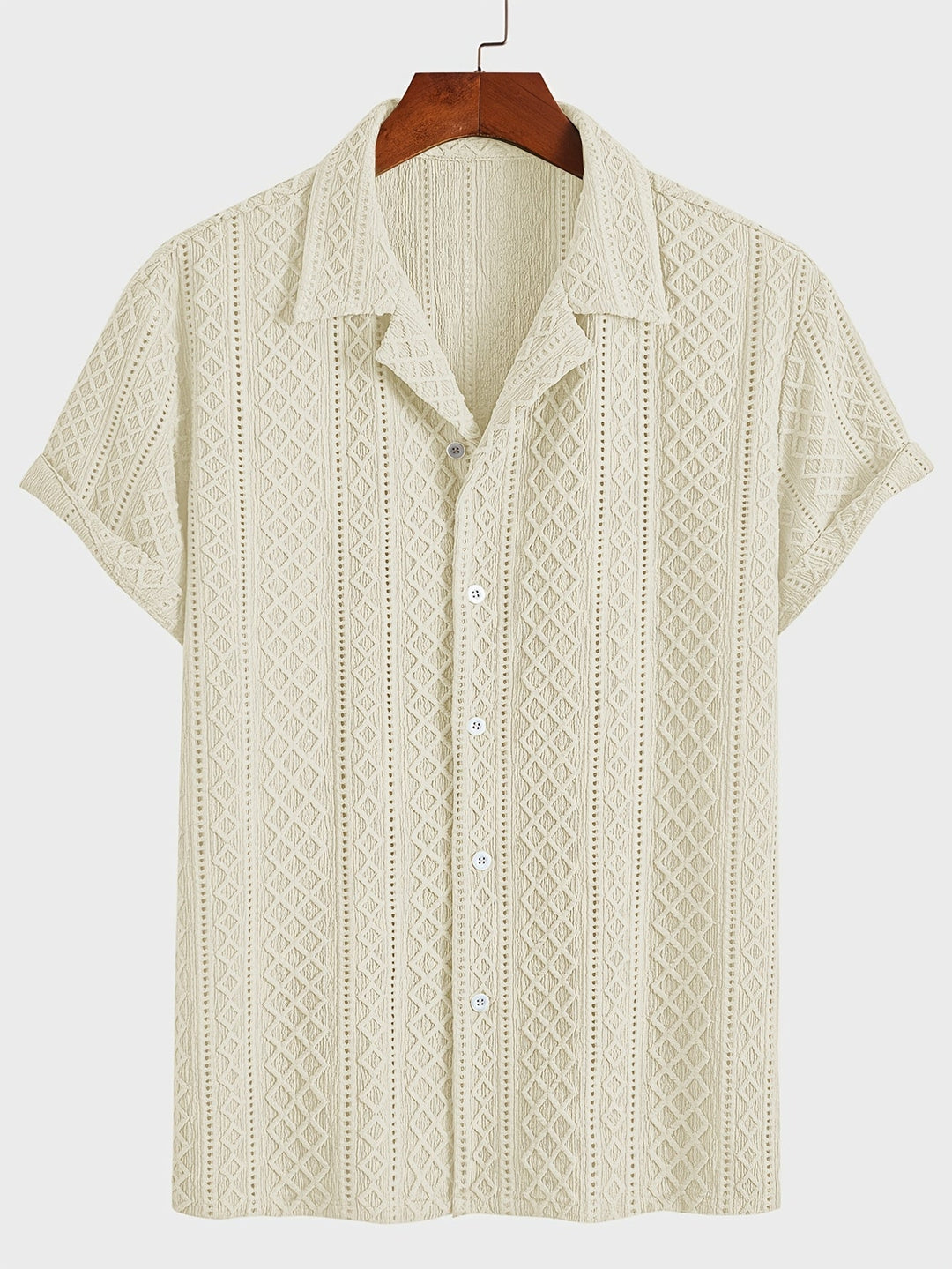 Laurent™ | Camicia Bohemien con Motivo in Rilievo