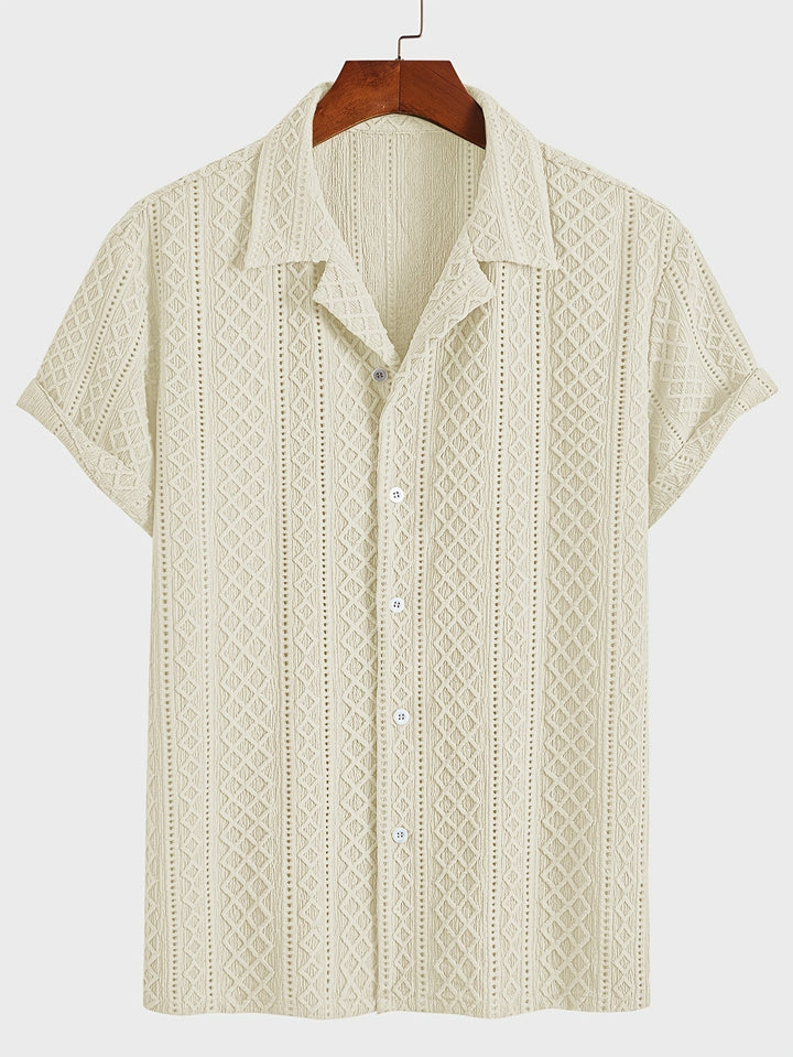 Laurent™ | Camicia Bohemien con Motivo in Rilievo