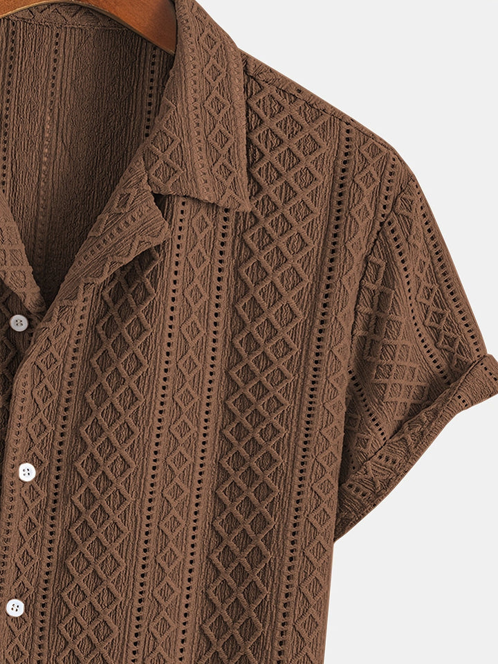 Laurent™ | Camicia Bohemien con Motivo in Rilievo