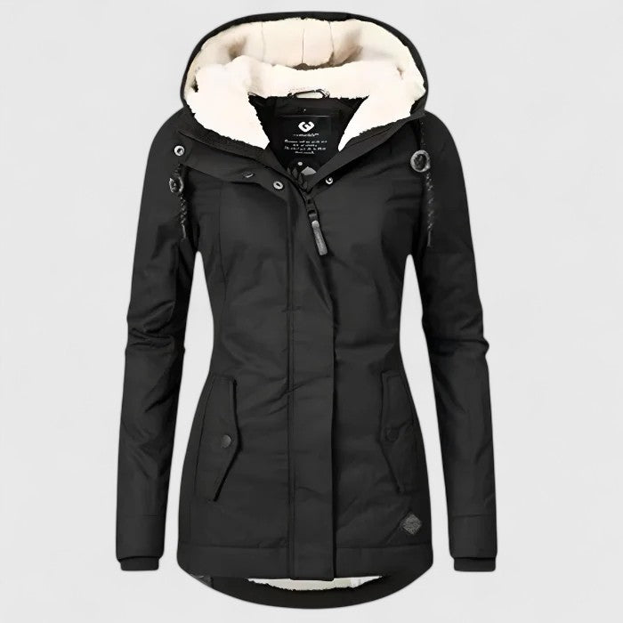 Amélie | Manteau d'hiver imperméable avec capuche