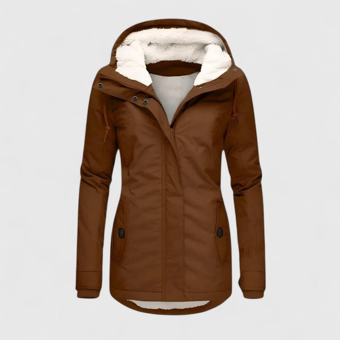 Amélie | Manteau d'hiver imperméable avec capuche