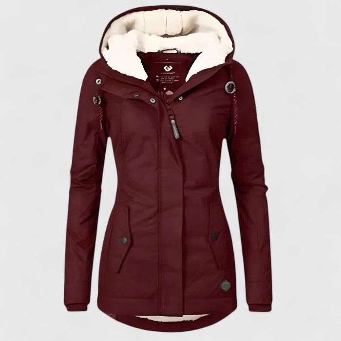Amélie | Manteau d'hiver imperméable avec capuche