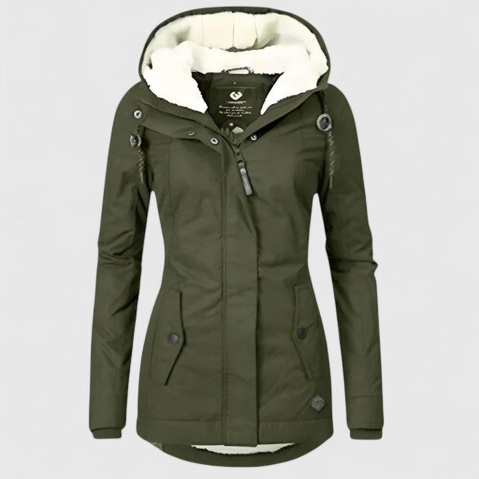 Amélie | Manteau d'hiver imperméable avec capuche