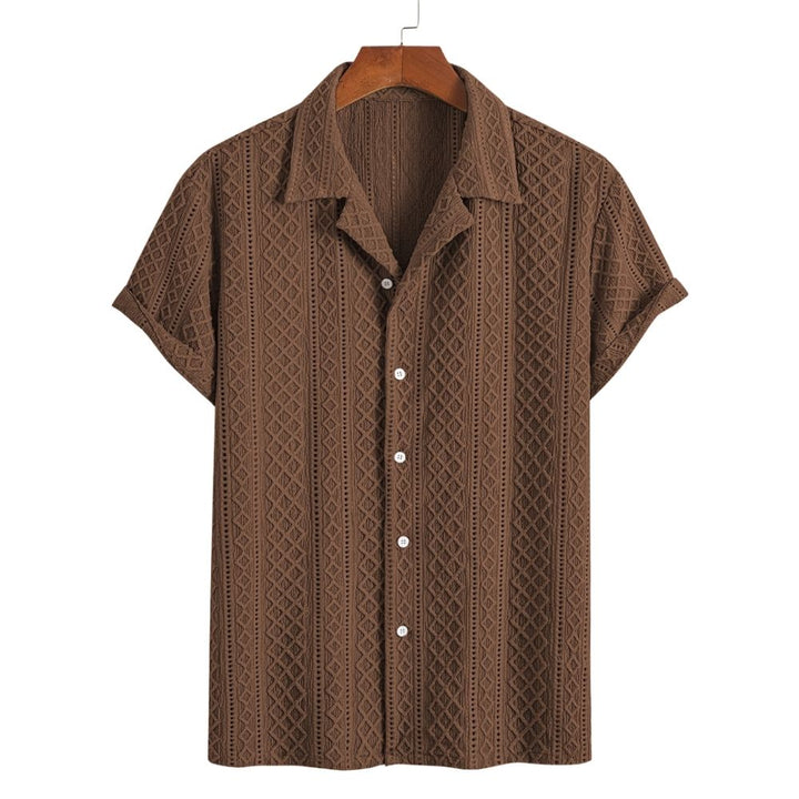 Laurent™ | Camicia Bohemien con Motivo in Rilievo